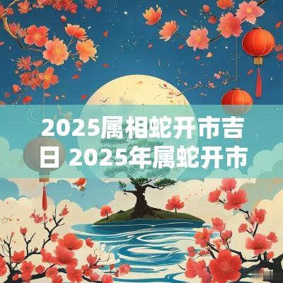 2025属相蛇开市吉日 2025年属蛇开市吉日