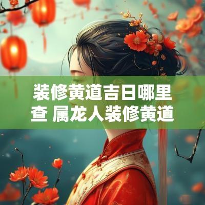 装修黄道吉日哪里查 属龙人装修黄道吉日