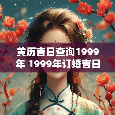 黄历吉日查询1999年 1999年订婚吉日查询