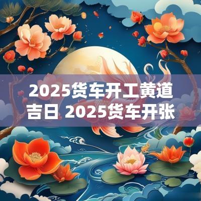 2025货车开工黄道吉日 2025货车开张的吉日