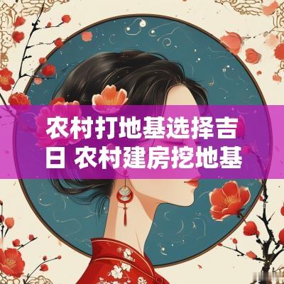农村打地基选择吉日 农村建房挖地基怎么选吉日