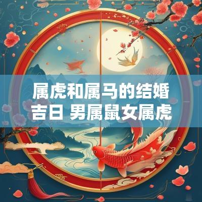 属虎和属马的结婚吉日 男属鼠女属虎今年结婚吉日