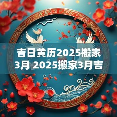 吉日黄历2025搬家3月 2025搬家3月吉日查询