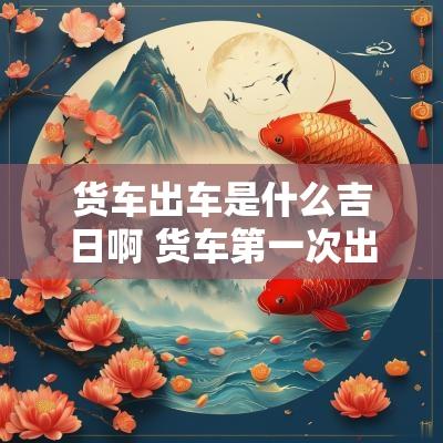货车出车是什么吉日啊 货车第一次出车选什么日子好