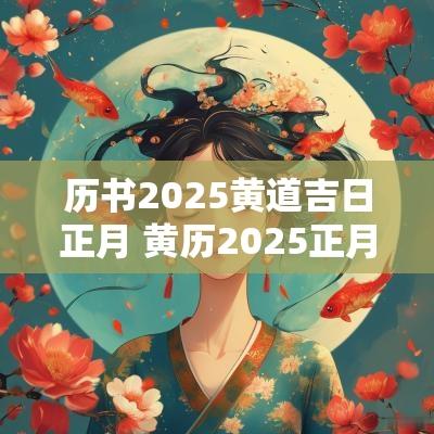 历书2025黄道吉日正月 黄历2025正月吉日查询