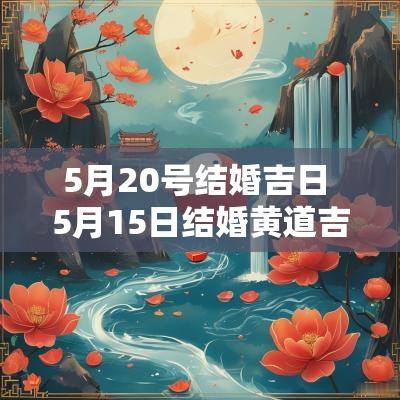 5月20号结婚吉日 5月15日结婚黄道吉日