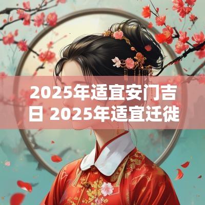 2025年适宜安门吉日 2025年适宜迁徙吉日