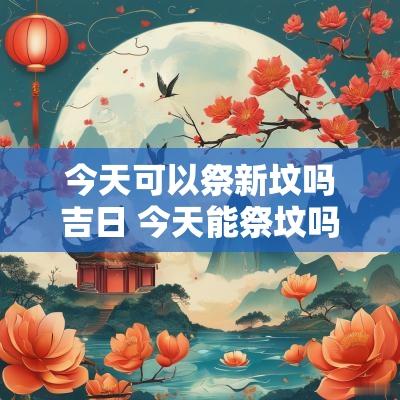 今天可以祭新坟吗吉日 今天能祭坟吗