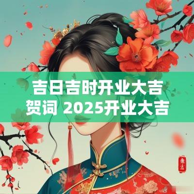 吉日吉时开业大吉贺词 2025开业大吉的吉日