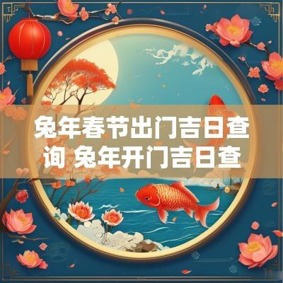 蛇年春节出门吉日查询 蛇年开门吉日查询大全