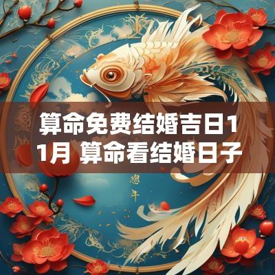 算命免费结婚吉日11月 算命看结婚日子