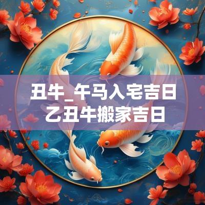 丑牛_午马入宅吉日 乙丑牛搬家吉日 丑牛_午马入宅吉日 乙丑牛搬家吉日