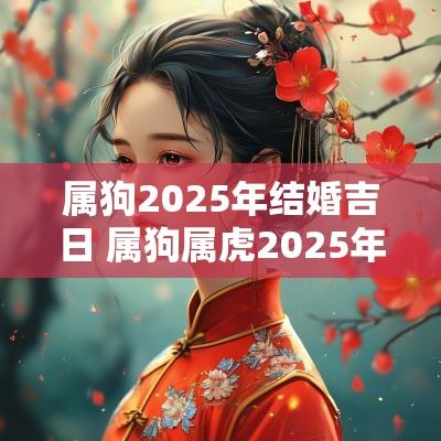 属狗2025年结婚吉日 属狗属虎2025年结婚吉日