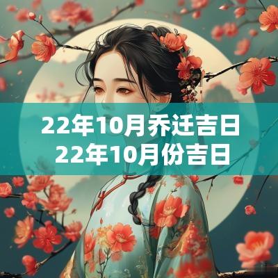 22年10月乔迁吉日 22年10月份吉日