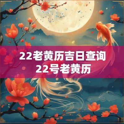 22老黄历吉日查询 22号老黄历