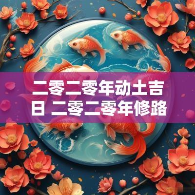 二零二零年动土吉日 二零二零年修路动土吉日