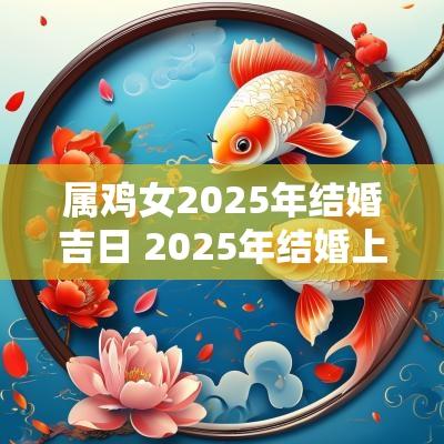 属鸡女2025年结婚吉日 2025年结婚上等吉日