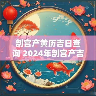 剖宫产黄历吉日查询 2025年剖宫产吉日
