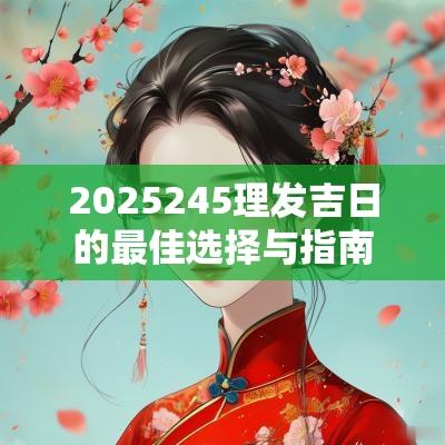 2025245理发吉日的最佳选择与指南