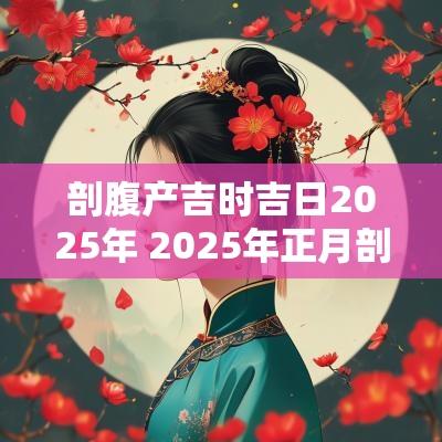 剖腹产吉时吉日2025年 2025年正月剖腹产日子