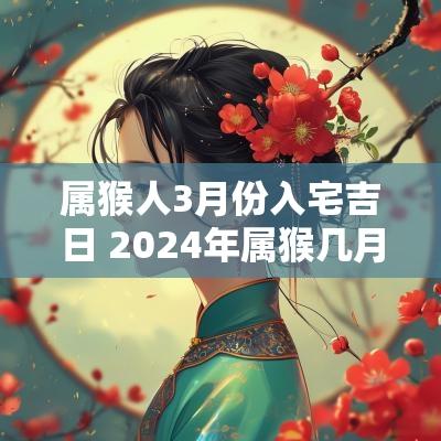属猴人3月份入宅吉日 2025年属猴几月适合搬家入宅吉日