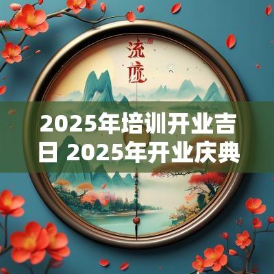 2025年培训开业吉日 2025年开业庆典吉日