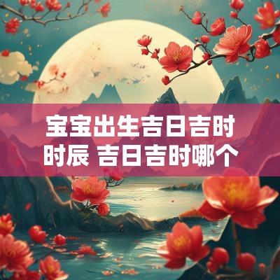 宝宝出生吉日吉时时辰 吉日吉时哪个时辰最好