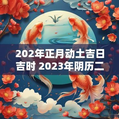 202年正月动土吉日吉时 2025年阴历二月动土吉日一览表