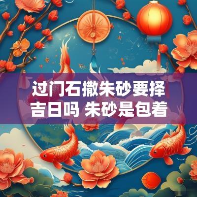 过门石撒朱砂要择吉日吗 朱砂是包着还是撒到过门石下