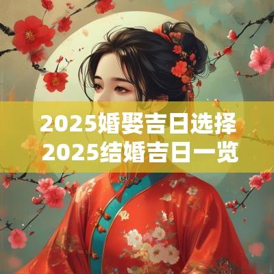 2025婚娶吉日选择 2025结婚吉日一览表