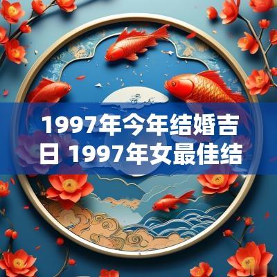1997年今年结婚吉日 1997年女最佳结婚月份