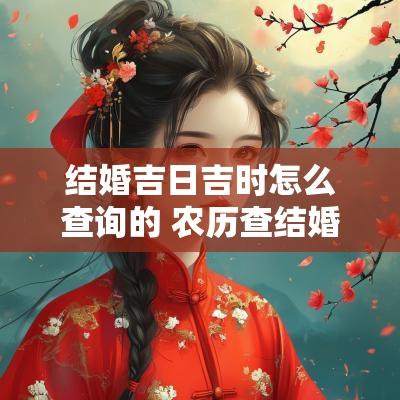 结婚吉日吉时怎么查询的 农历查结婚吉日吉时