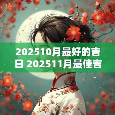 202510月最好的吉日 202511月最佳吉日查询