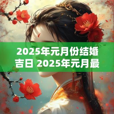 2025年元月份结婚吉日 2025年元月最佳结婚吉日有哪几天