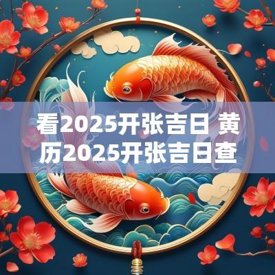看2025开张吉日 黄历2025开张吉日查询