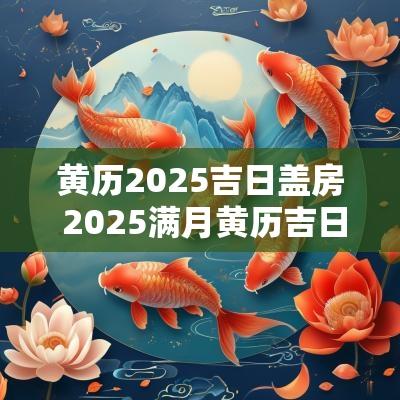 黄历2025吉日盖房 2025满月黄历吉日