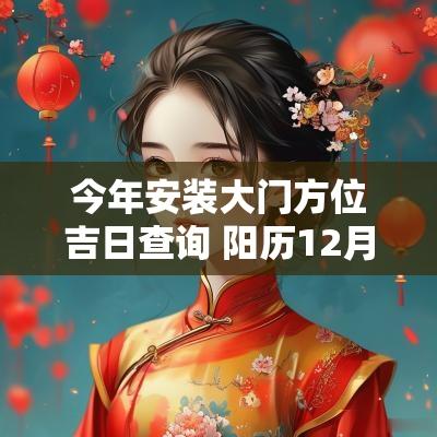 今年安装大门方位吉日查询 阳历12月份安装大门吉日