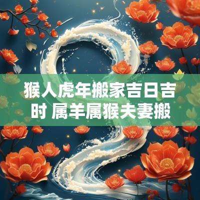 猴人蛇年搬家吉日吉时 属羊属猴夫妻搬家吉日