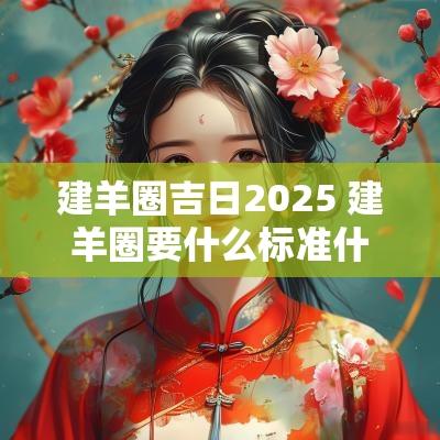 建羊圈吉日2025 建羊圈要什么标准什么手续