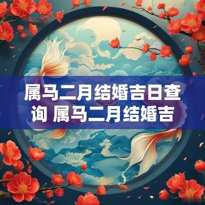 属马二月结婚吉日查询 属马二月结婚吉日有哪些