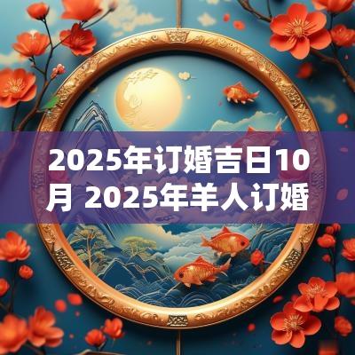 2025年订婚吉日10月 2025年羊人订婚吉日