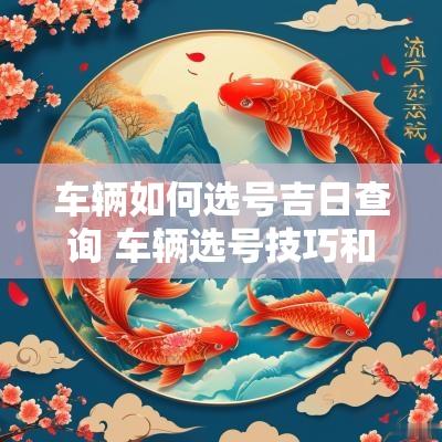 车辆如何选号吉日查询 车辆选号技巧和方法