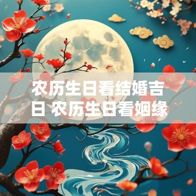 农历生日看结婚吉日 农历生日看姻缘测算