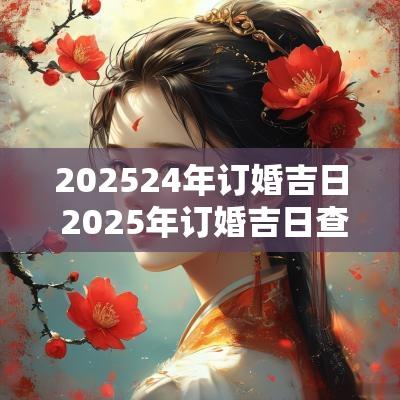 202524年订婚吉日 2025年订婚吉日查询