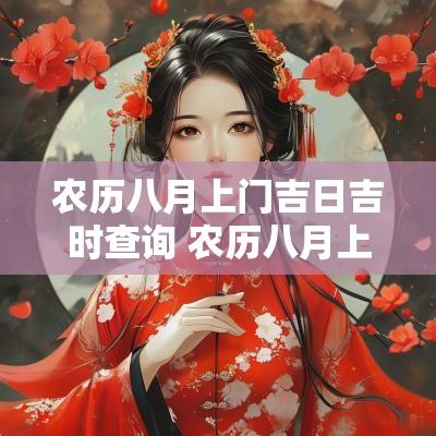 农历八月上门吉日吉时查询 农历八月上门吉日吉时