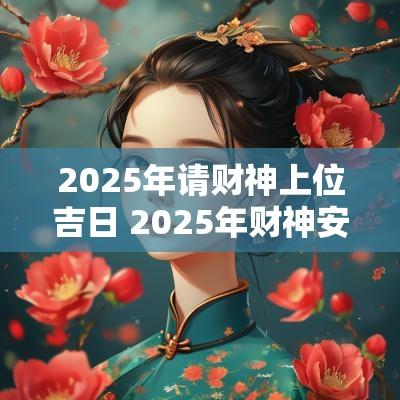 2025年请财神上位吉日 2025年财神安置吉日