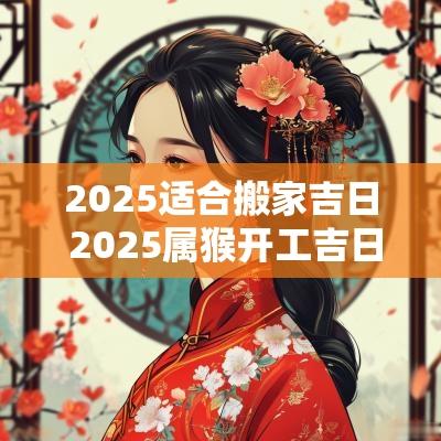2025适合搬家吉日 2025属猴开工吉日