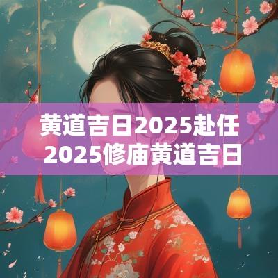 黄道吉日2025赴任 2025修庙黄道吉日