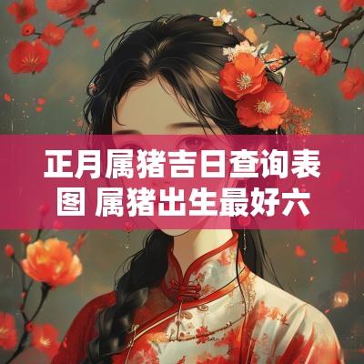 正月属猪吉日查询表图 属猪出生最好六个吉日