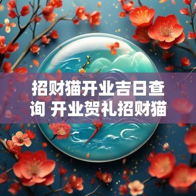 招财猫开业吉日查询 开业贺礼招财猫